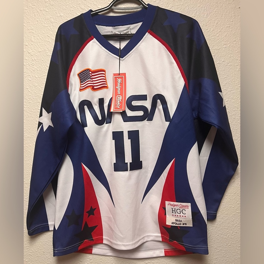 Headgear Classic Shirts | Nasa Usa Hockey Jersey. Apollo 11. Men's Size Small